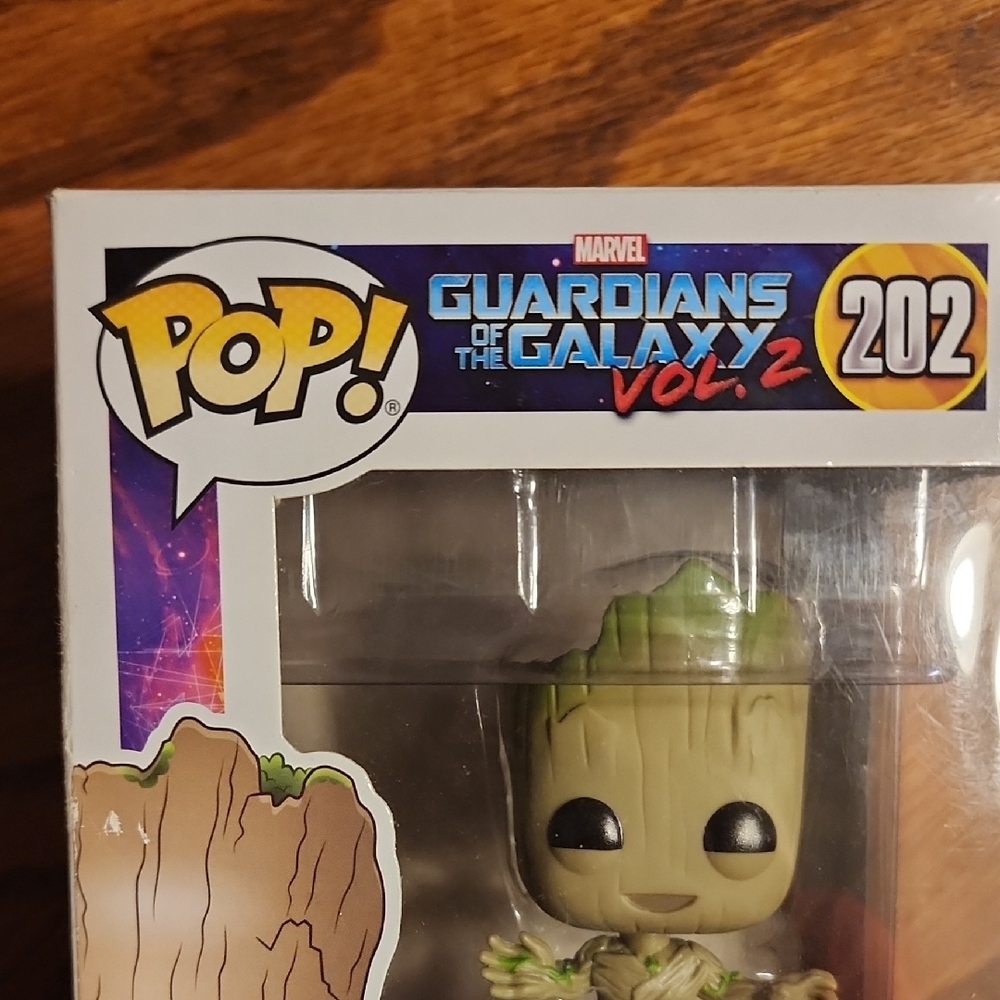 📣HP📣Guardians of the Galaxy Groot Funko #202 NIB - Picture 2 of 7